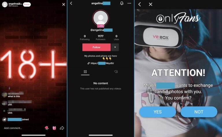 Мошенничество в TikTok LIVE: Украденные видеозаписи используются для получения подарков TikTok и продвижения мошенничества с целью заработка