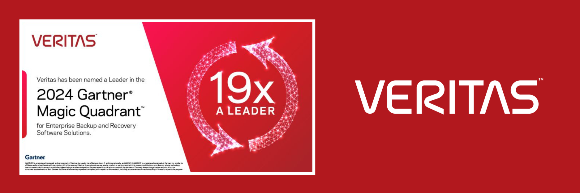 Компания Veritas - лидер магического квадранте Gartner® 2024 года в категории решений для резервного копирования и восстановления данных на предприятиях
